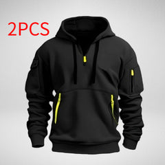 Dropped Shoulder Hooded Sweatshirt Men's Women's Plus Size Loose Pullover Fashion Sweatshirt