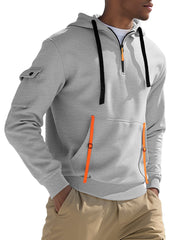 Men's Fleece-lined Casual Sweatshirt Fashion Hoodie