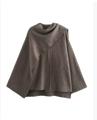 Women's Loose Casual Cape Knitted Sweater Coat