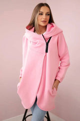 Women's Plus Size Solid Color Coat