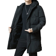 Men's Winter Leisure Warm Hooded Plus Size Men's Cotton Clothing