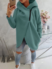 Women's Plus Size Solid Color Coat